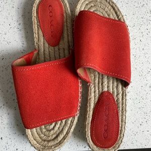 New COACH Sandals in Red Size: 7.5